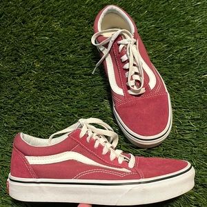 Vans Women’s 6.5 Men’s 5 Suede Burgundy Shoes Sneakers Low Tops